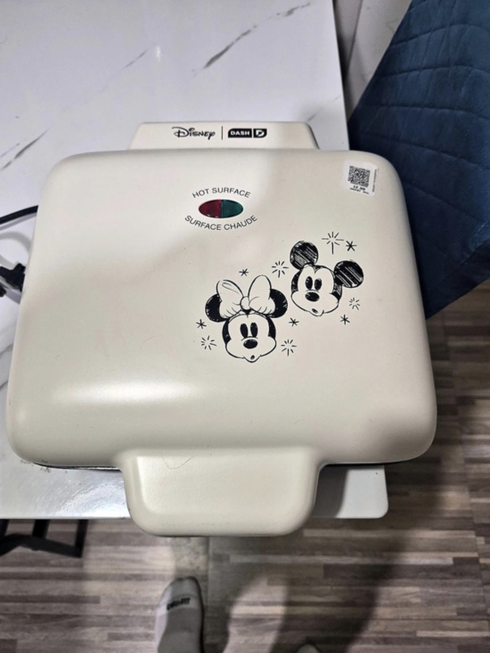 Disney Character Waffle Maker in White Like New